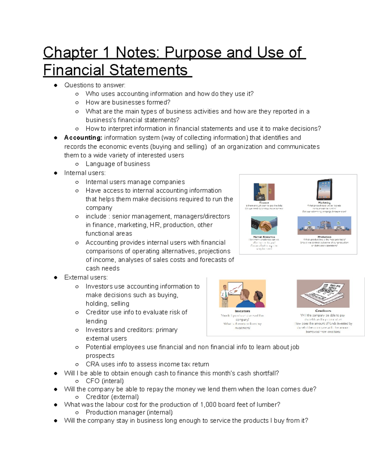 MOS 1023 Chapter 1 Notes - Chapter 1 Notes: Purpose and Use of ...