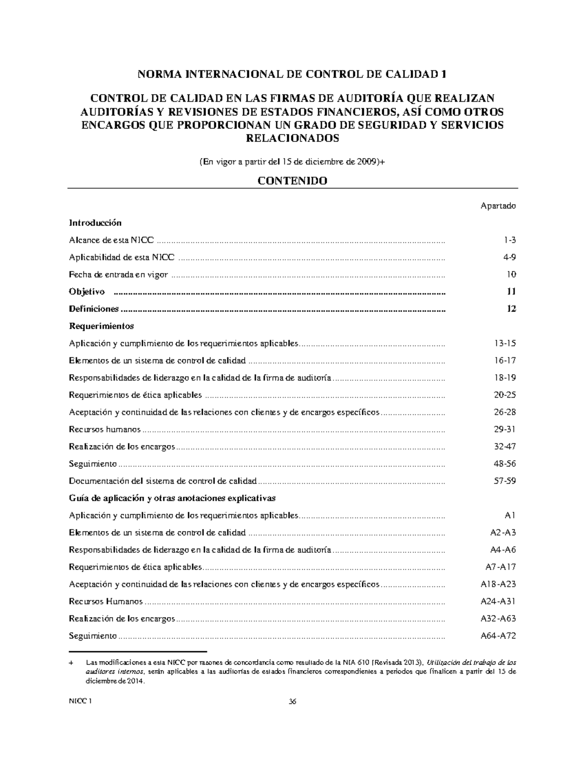 10- A007 2013 Iaasb Handbook ISQC 1 ES WM - CONTROL DE CALIDAD EN LAS ...