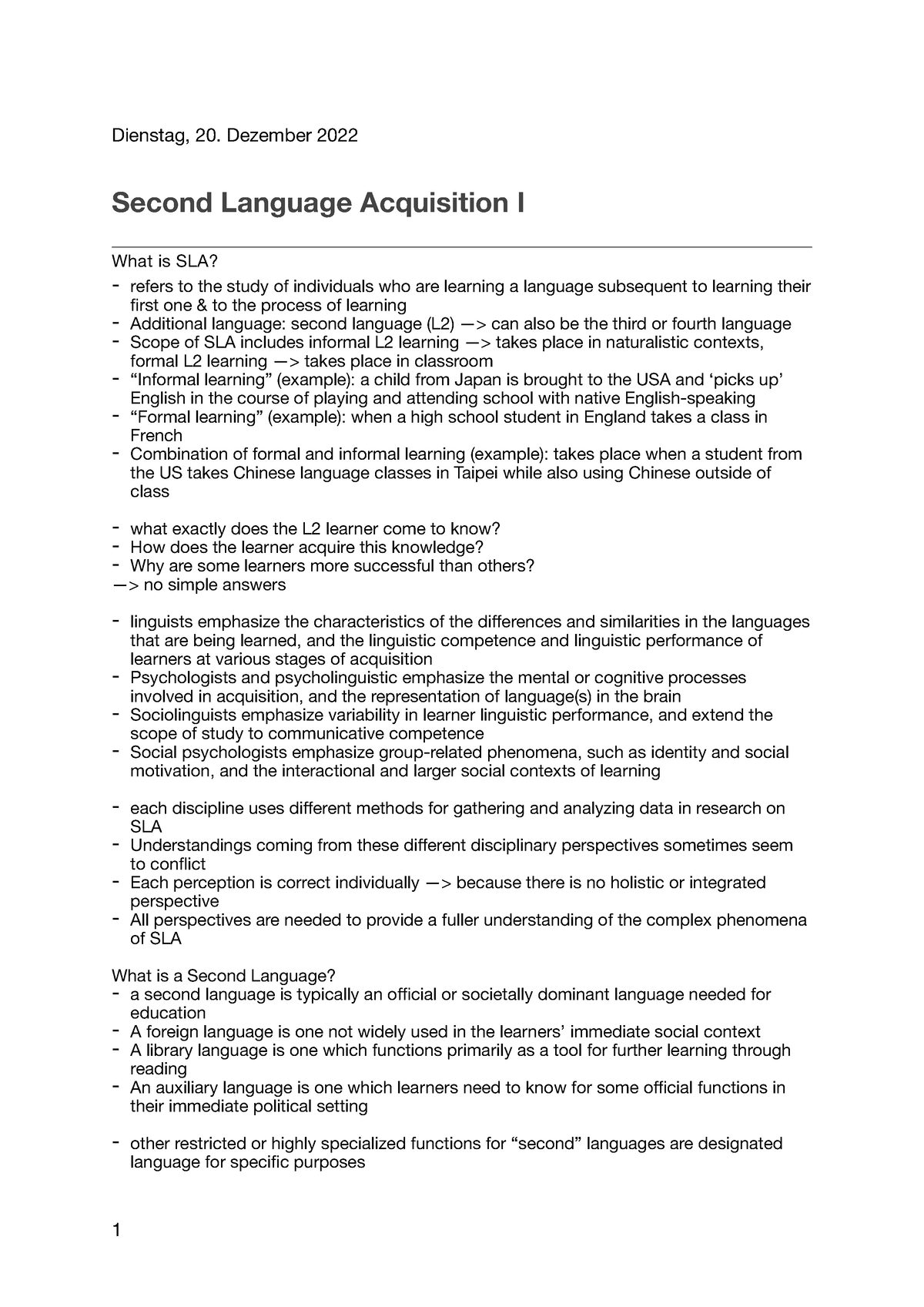 second language acquisition thesis topics