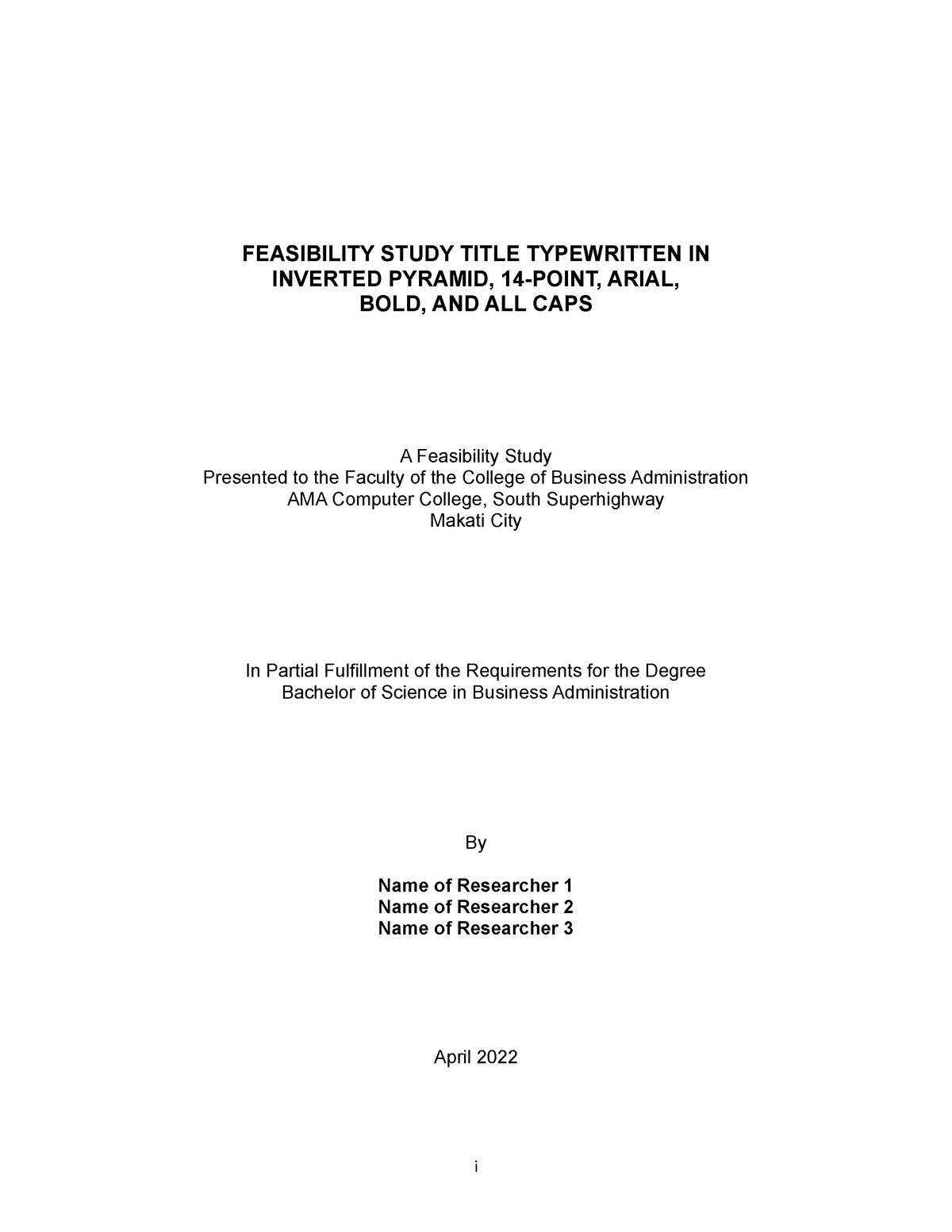 2133-feasibility-study-template-feasibility-study-title-typewritten