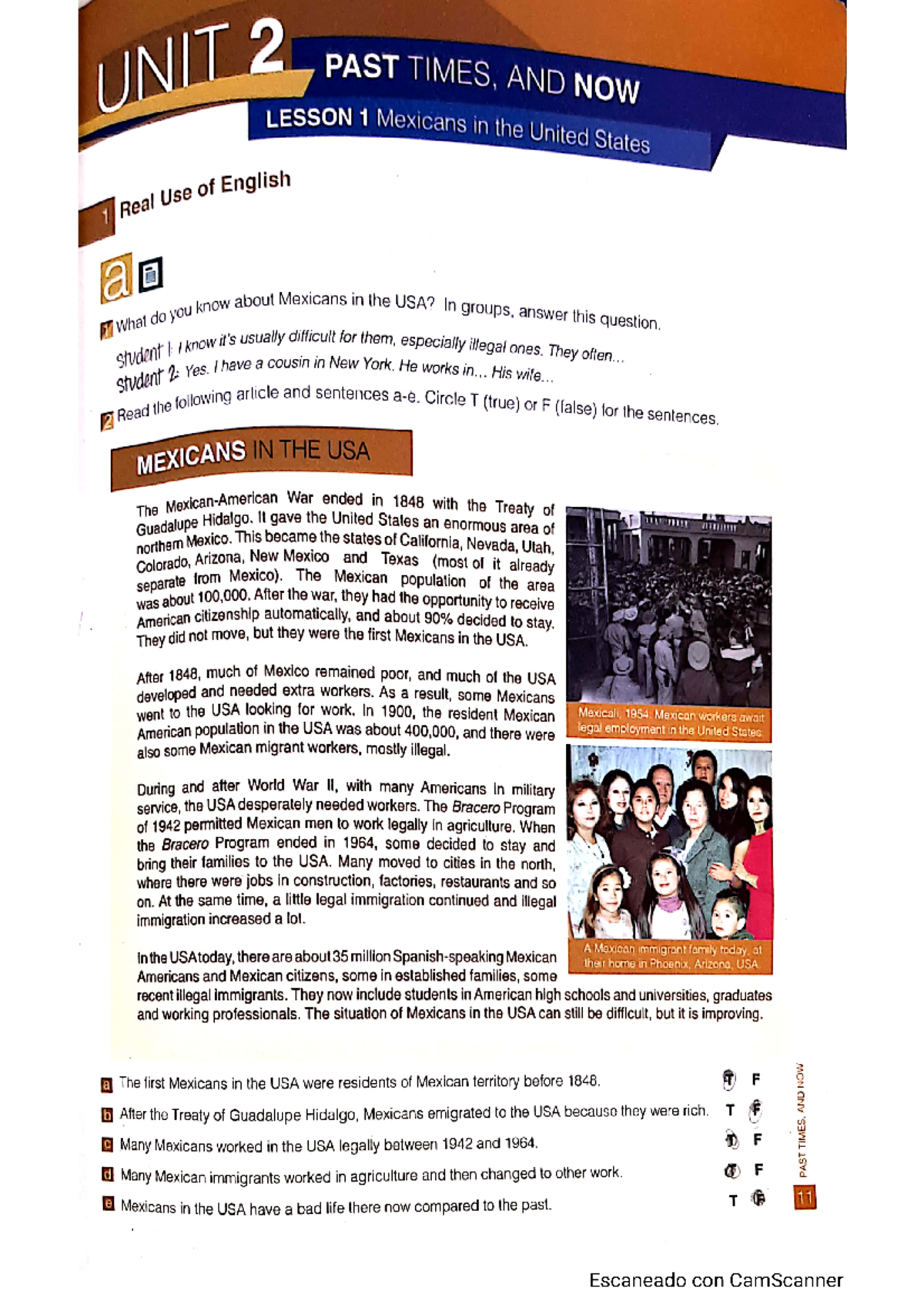 Unit 2 English - espero pueda ayudarte - UNIT 2 PAST TIMES, AND NOW ...