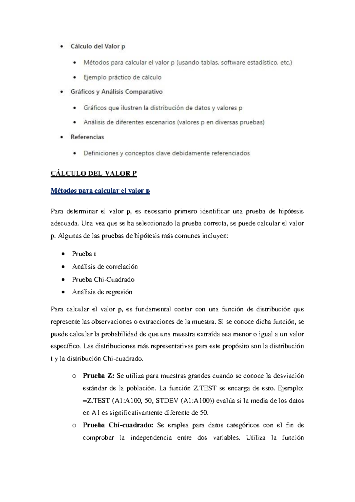 Calculo de Valor p - CÁLCULO DEL VALOR P Métodos para calcular el valor ...