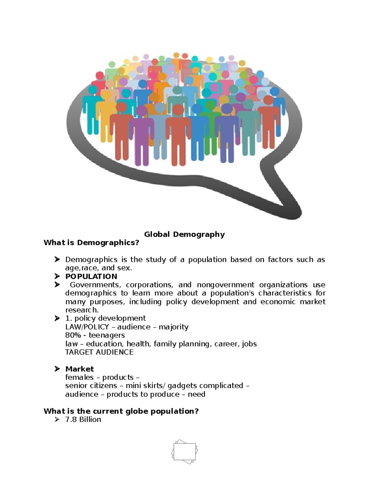 Module 11 -Global Demography - Global Demography What Is Demographics ...