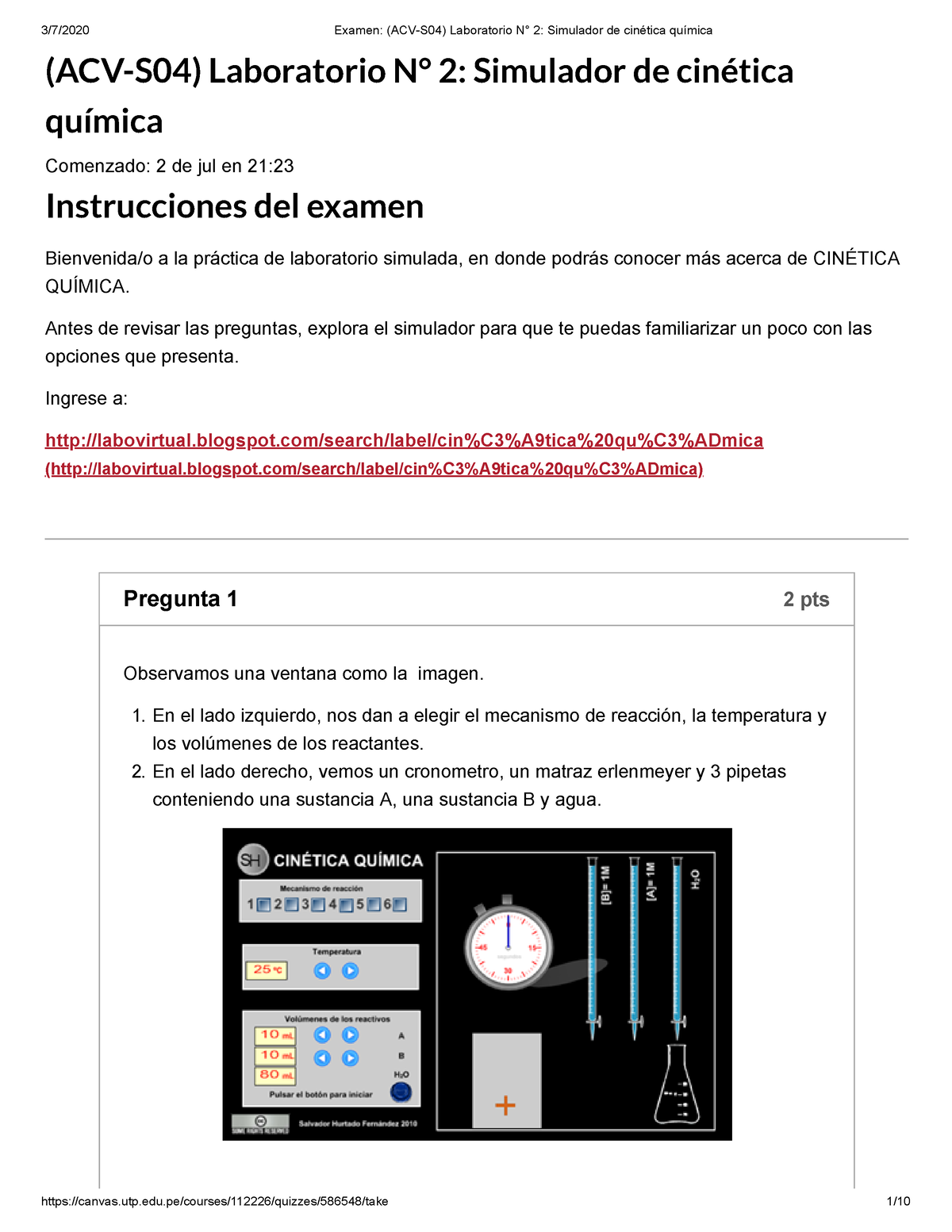 495390150 Examen ACV S04 Laboratorio N 2 Simulador De Cin Tica Qu Mica ...