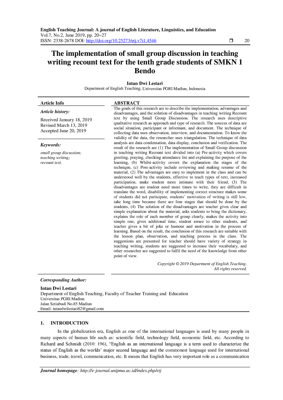 the-implementation-of-small-group-discussion-in-teaching-writing