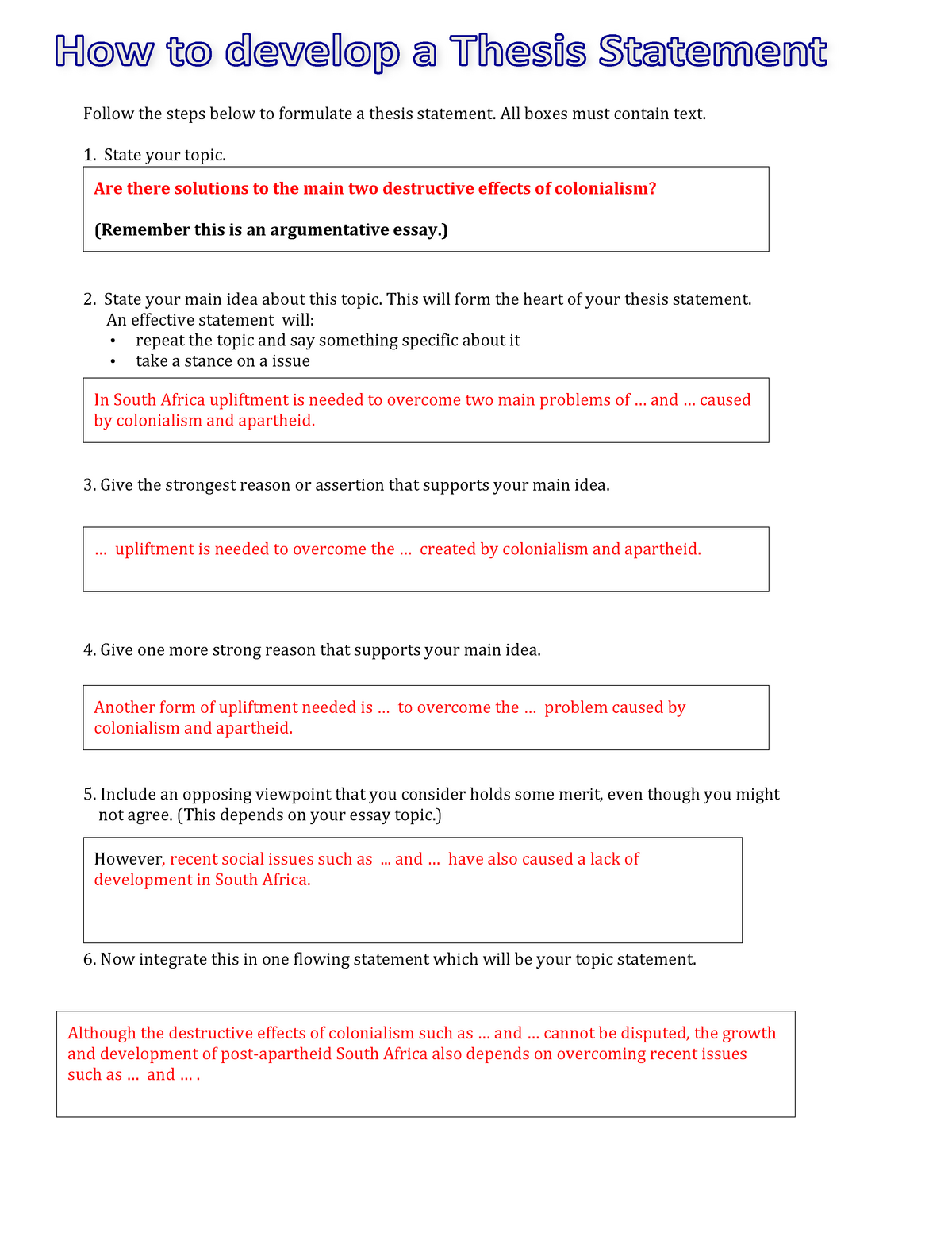 how to write a q1 thesis