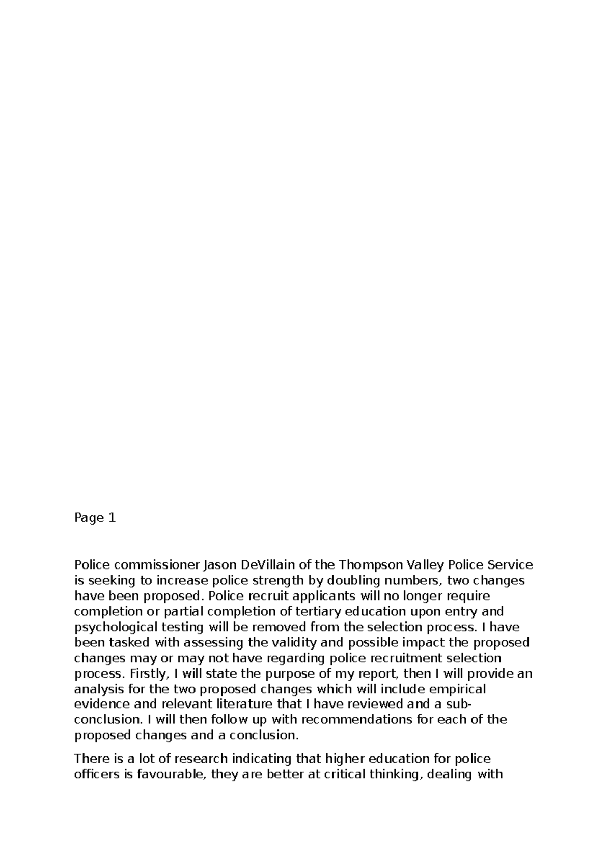Police educpsych - introduction to policing assessment - Page 1 Police ...