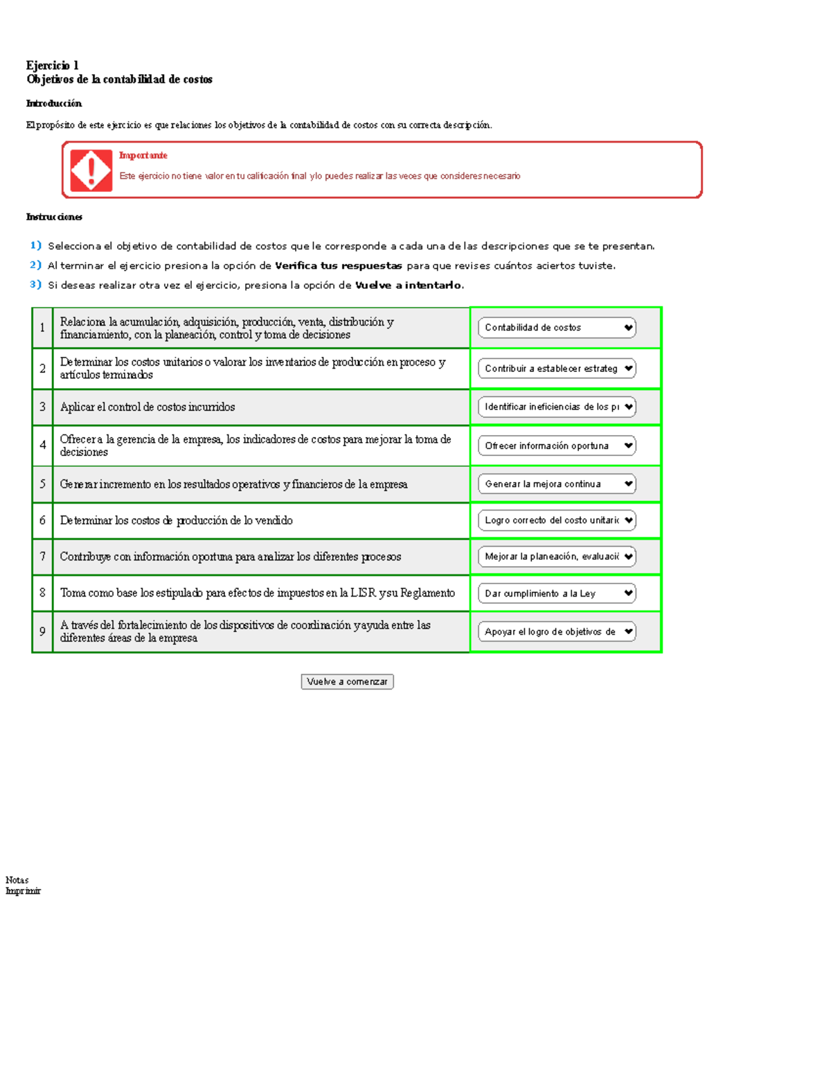 Elementos Del Costo Ejercicio 1 - Ejercicio 1 Objetivos De La ...