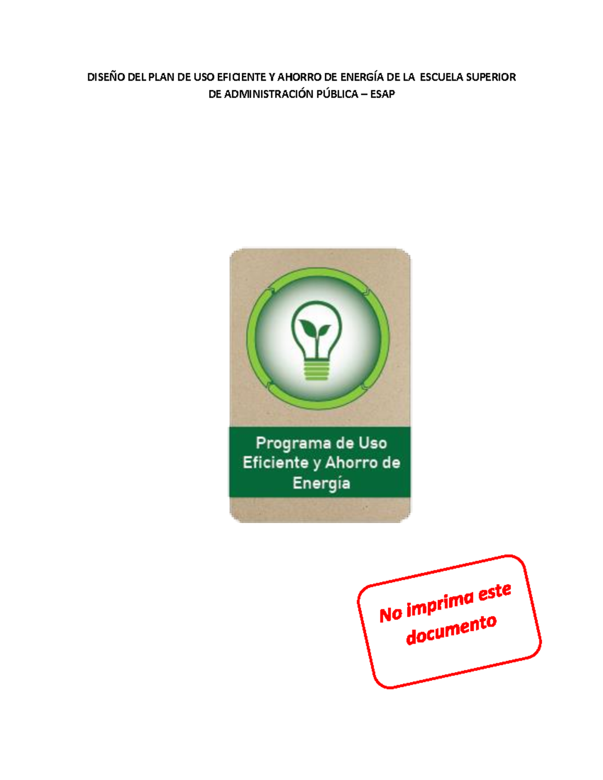 6 Programa de Uso Eficiente y Ahorro de Energia Pueae - DISEÑO DEL PLAN ...