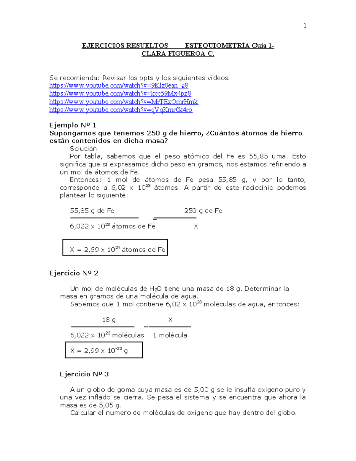 Guia Ejercicios Estequiometria Ejercicios Resueltos Estequiometr A