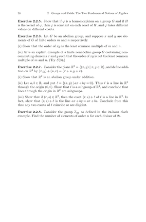 Groups, Matrices, And Vector Spaces-6 - 38 2 Groups And Fields: The Two ...