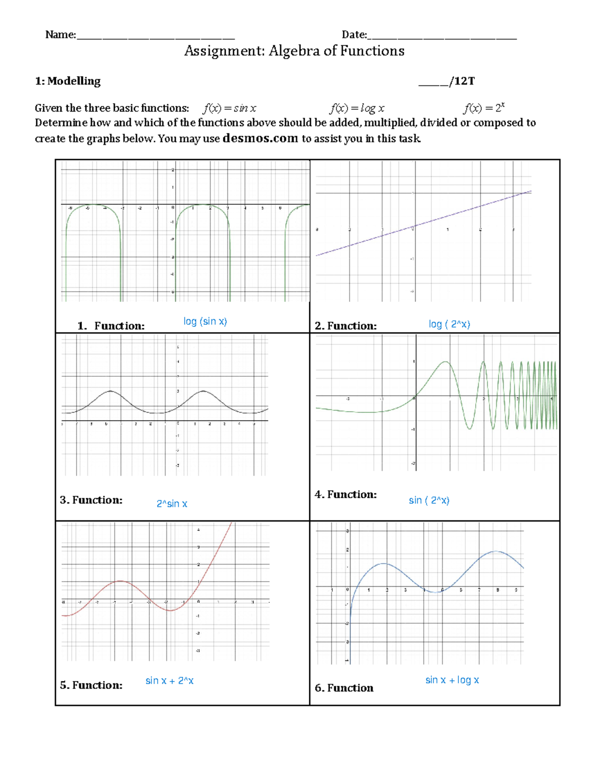 Culminating Assignment Unit 5 Solved Name