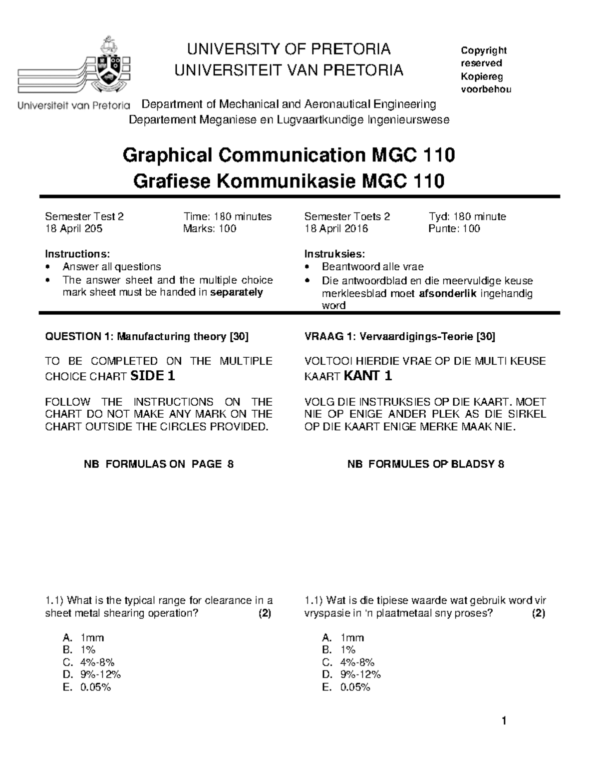 ST2 2016 Question - PSP - Semester Test 2 18 April 20 Instructions ...