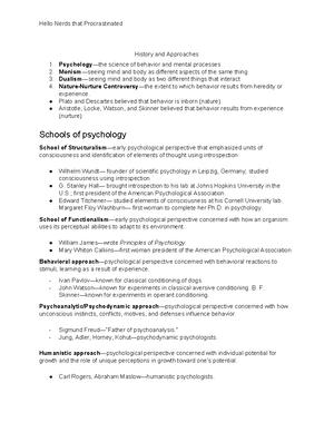 AP Psych Cheat Sheet Part5 - Hello Nerds that Procrastinated impulses ...