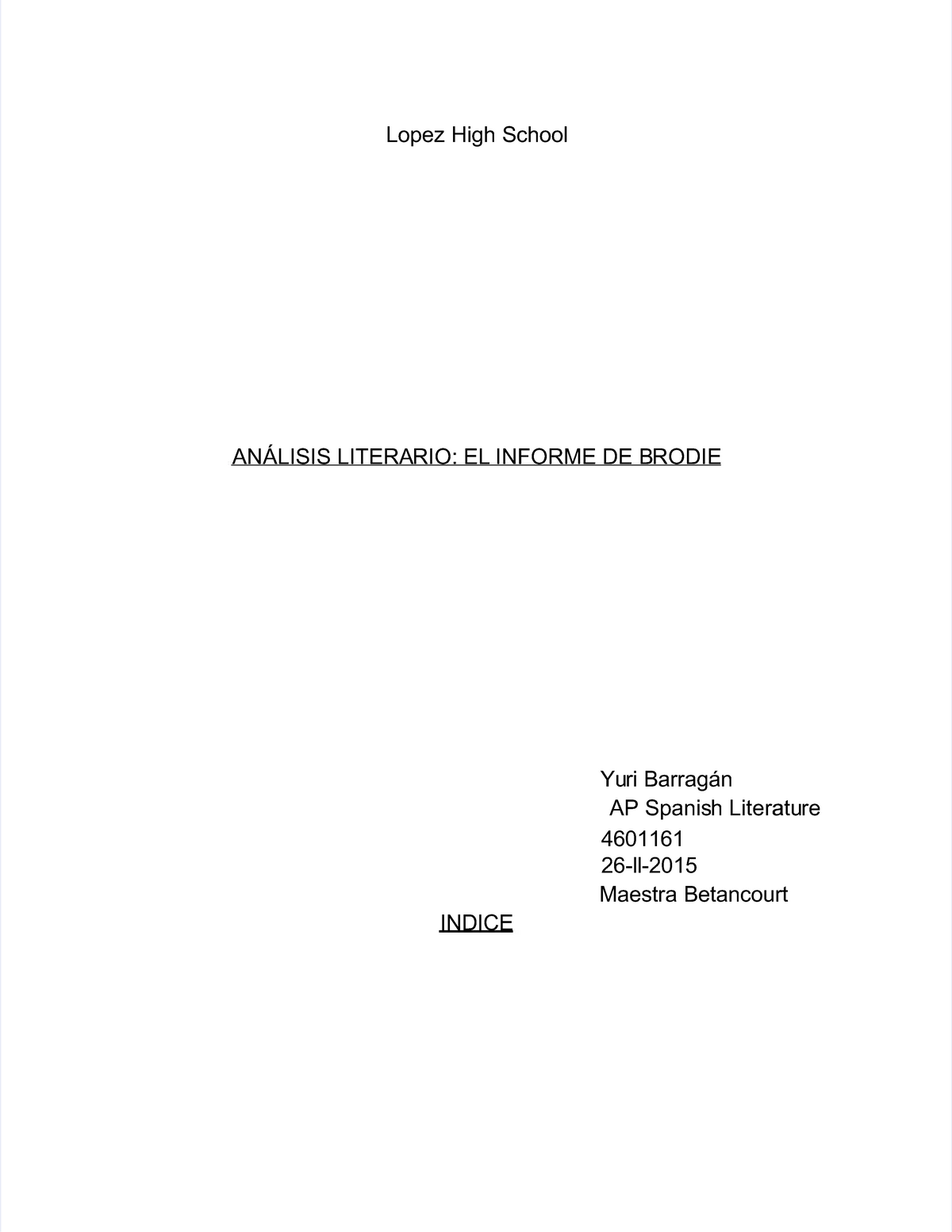 El informe de Brodie pdf Lopez High SchoolLopez High School