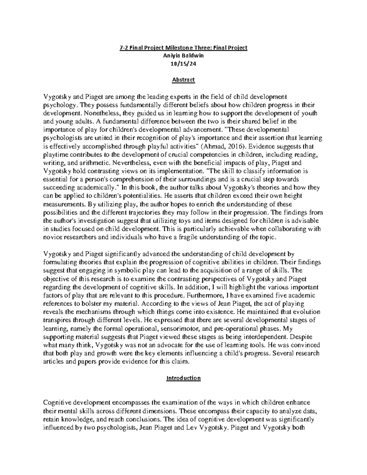 7-2 Final Project Milestone Three Final Project - 7 - 2 Final Project ...