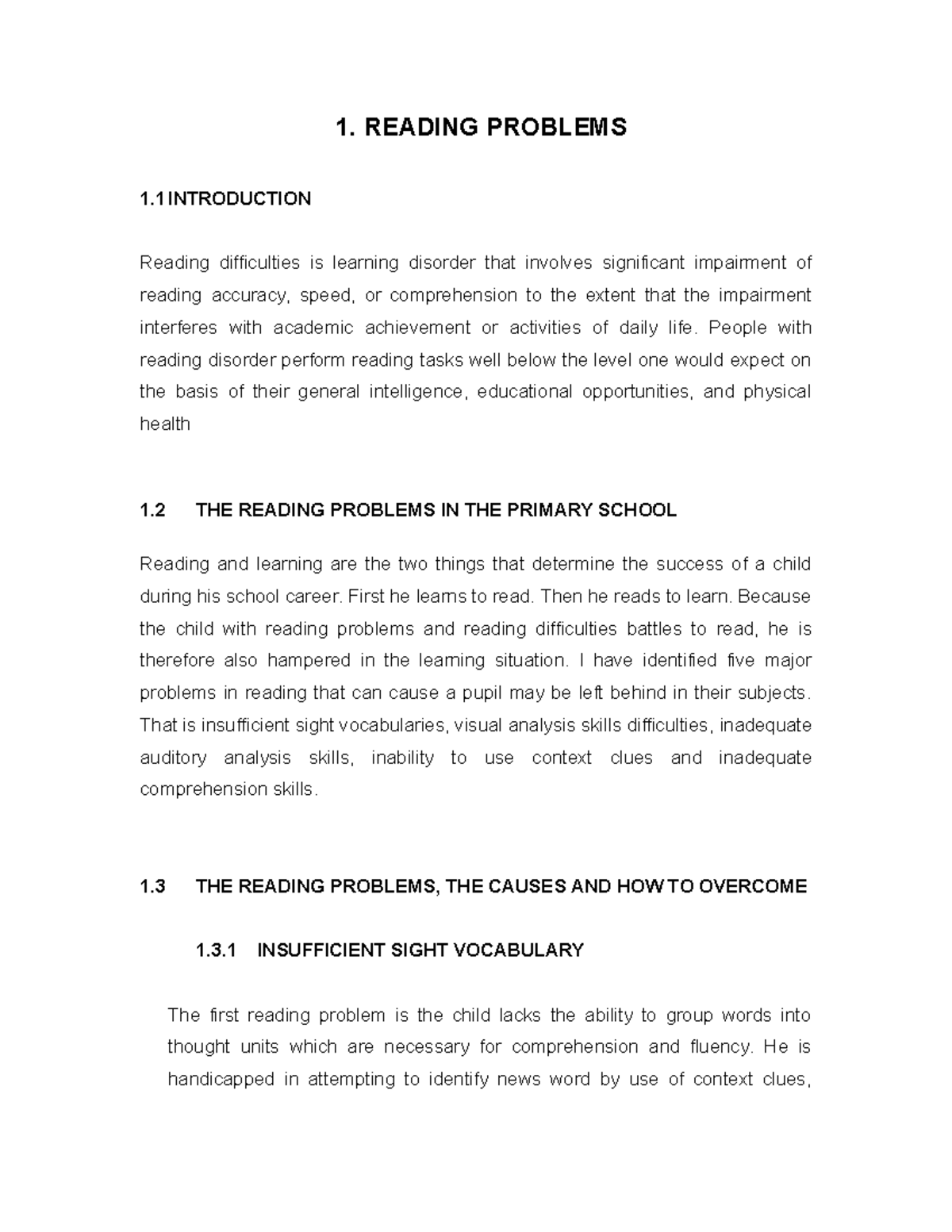 25102065-Reading-Problems - 1. READING PROBLEMS 1 INTRODUCTION Reading ...