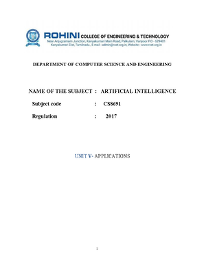UNIT III Full Notes - artificial intelligence - UNIT - III Logic and ...