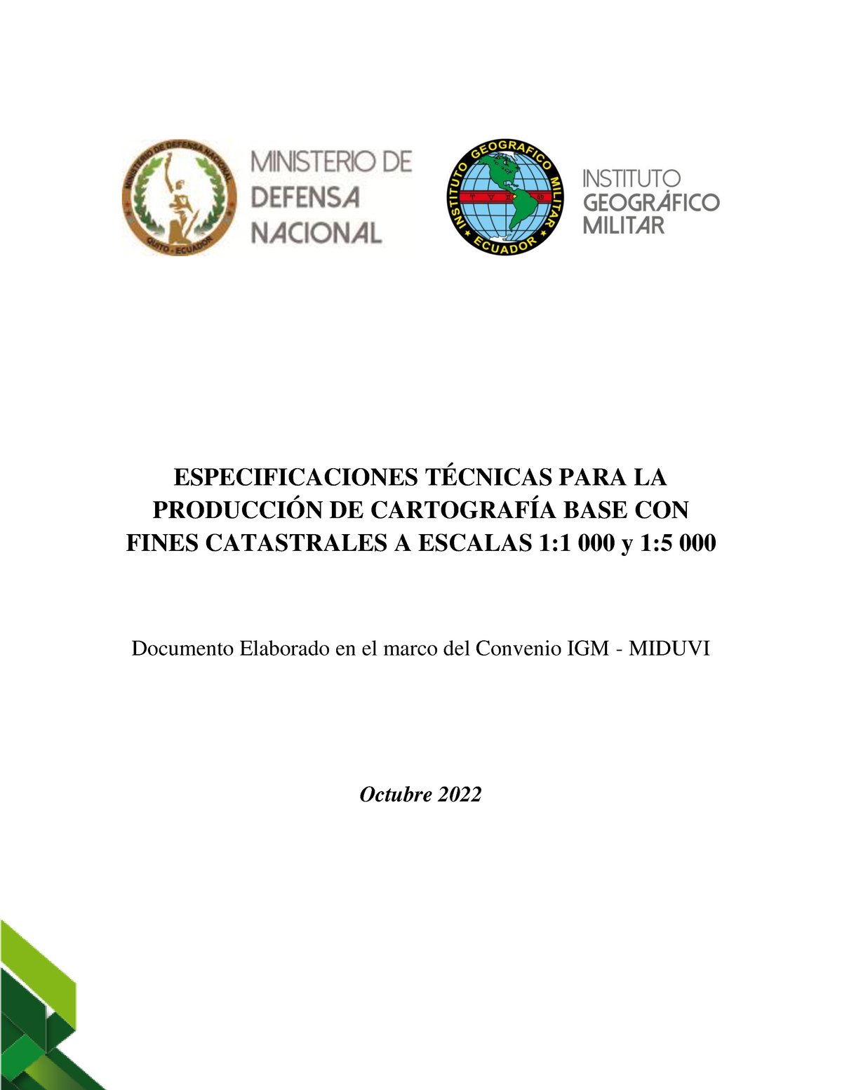 Especificaciones Técnicas Producción Cartografía Básica Fines ...