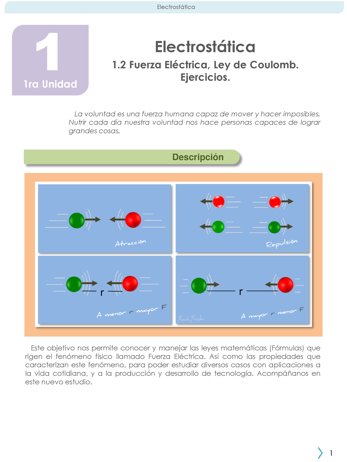 Fuerza Eléctrica, Ley De Coulomb. Ejercicios - Electrost·tica 1 ...