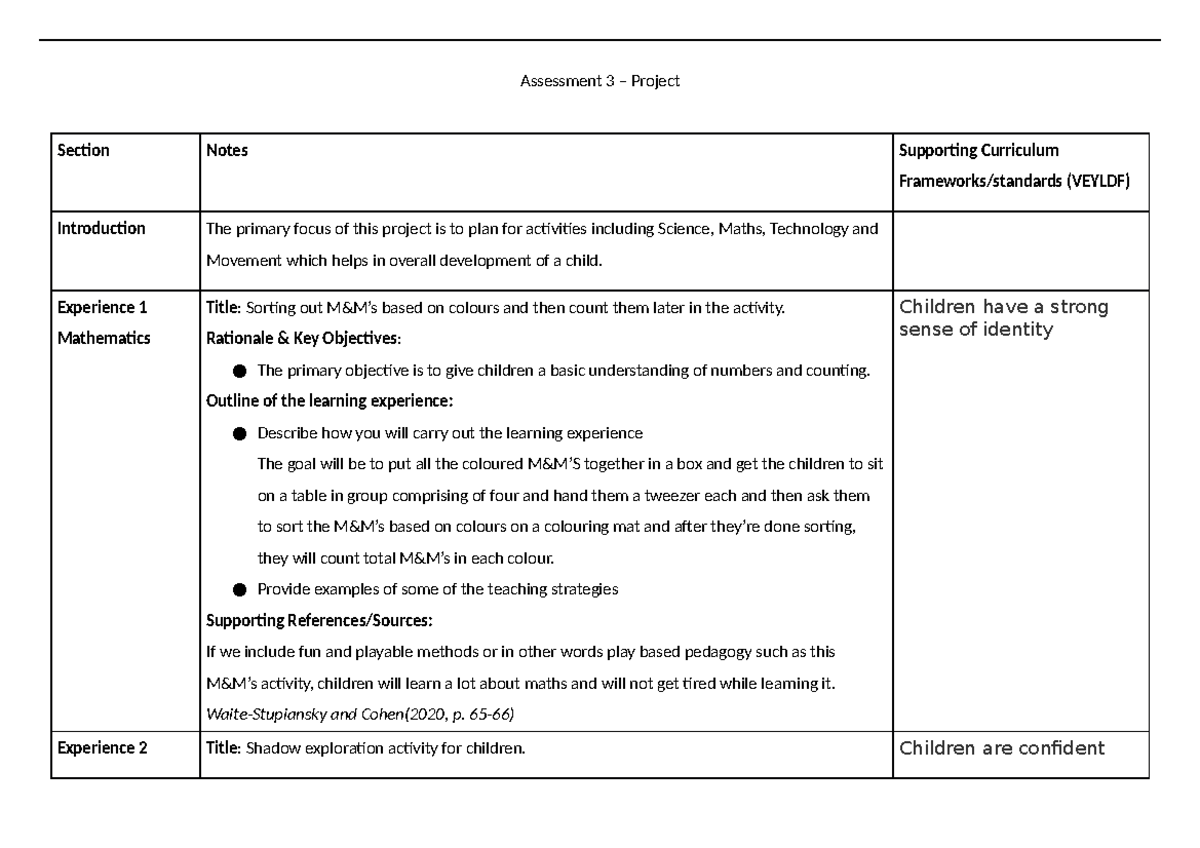 Assessment 3 Project Template 5 1 1 - Assessment 3 – Project Section ...