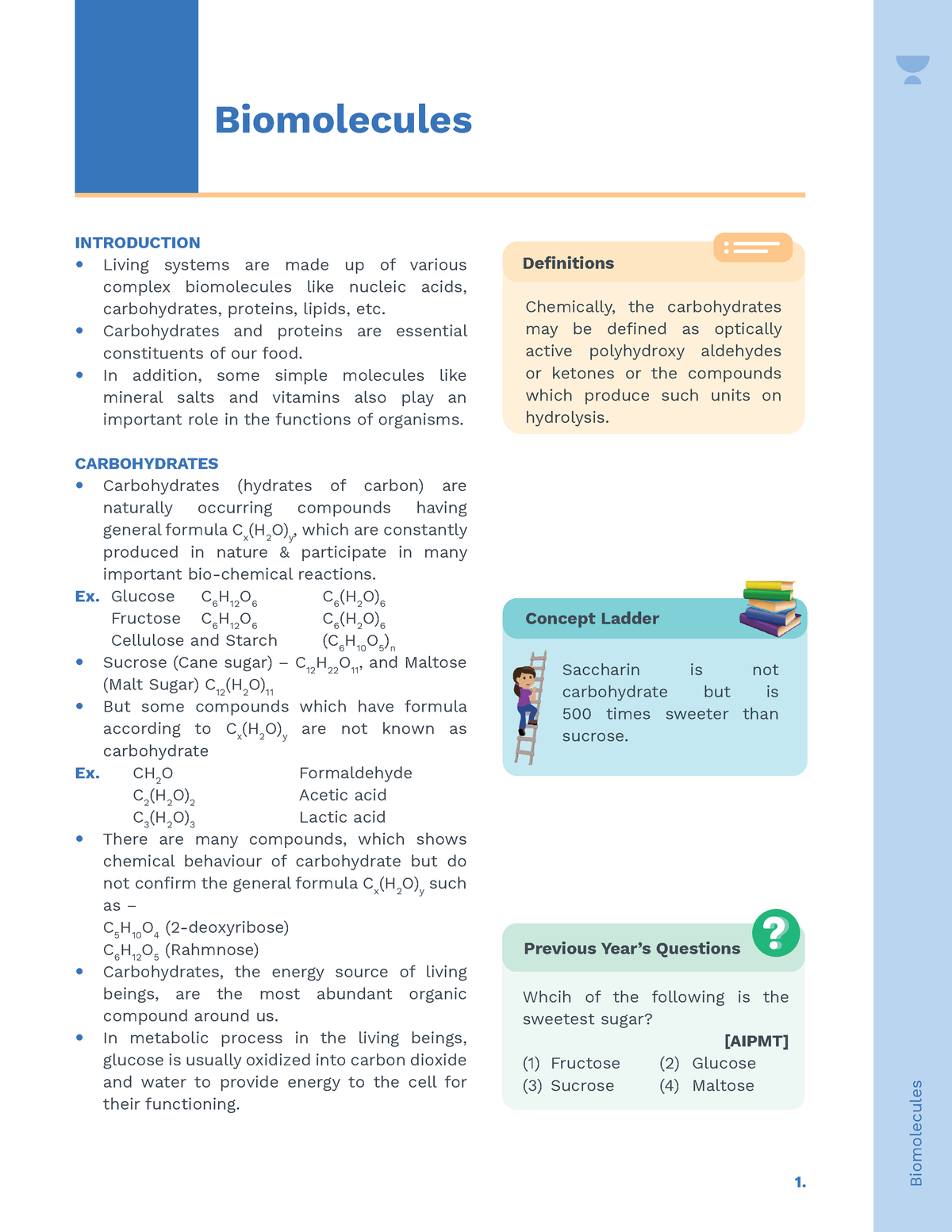 32 - Biology - Biomolecules Biomolecules INTRODUCTION y Living systems ...