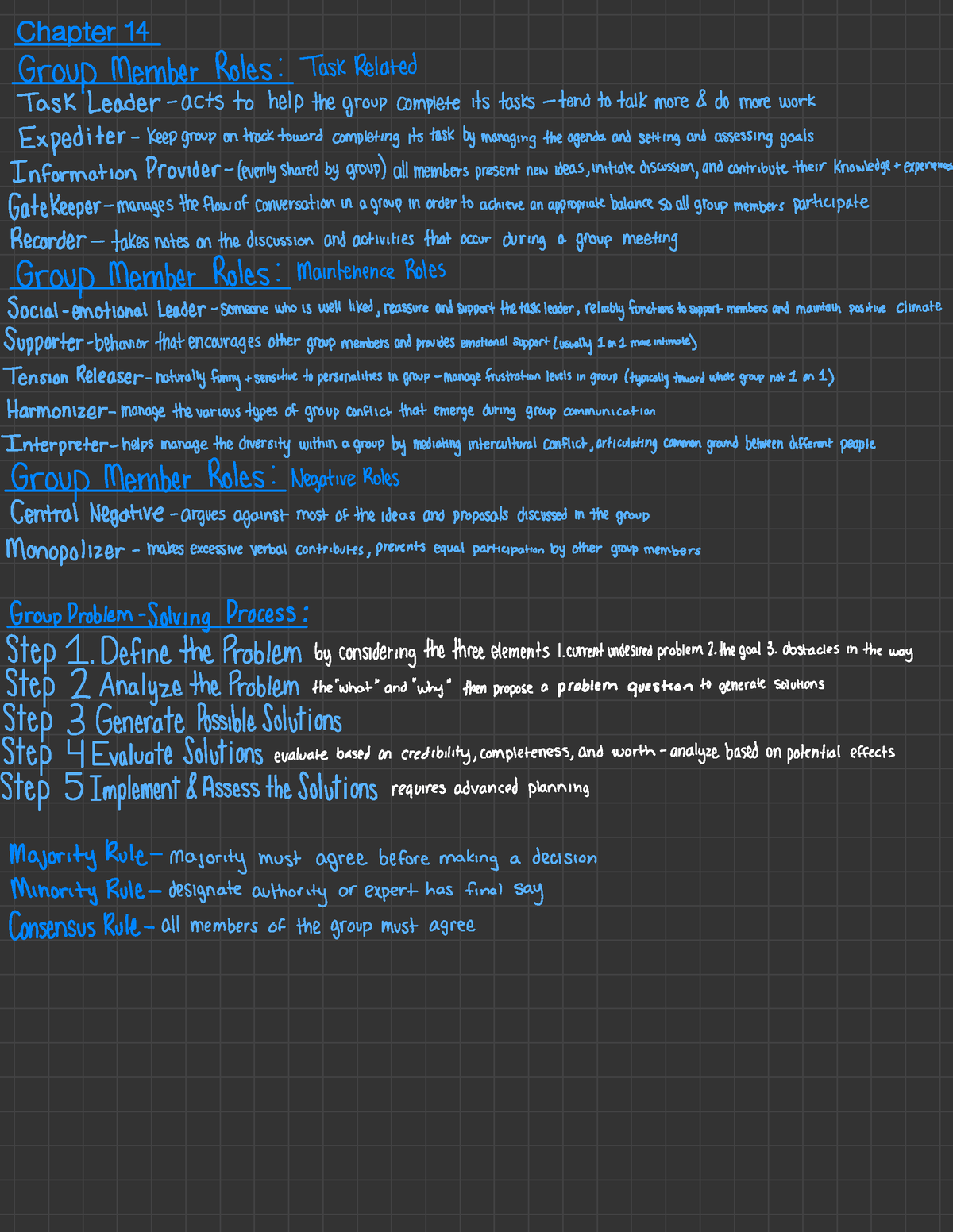 SCOM 123 Chapter 14 - C1901Cr GroupMember Roles Related Task Leader ...