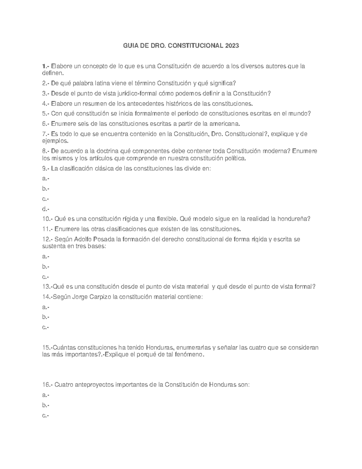 GUIA DE Derecho Consitucional IP - GUIA DE DRO. CONSTITUCIONAL 2023 1 ...