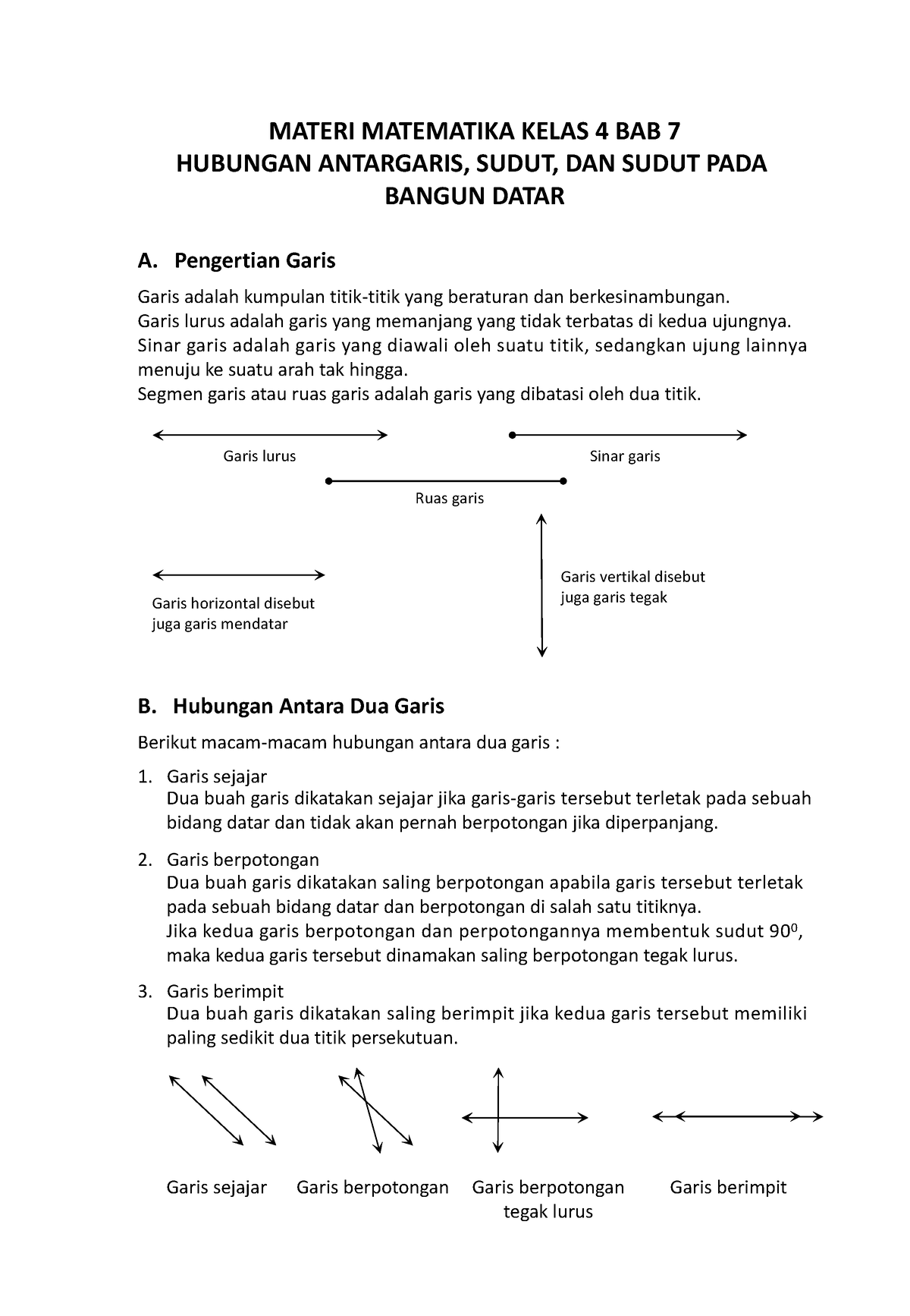 Materi Matematika Kelas 4 BAB 7 - MATERI MATEMATIKA KELAS 4 BAB 7 ...