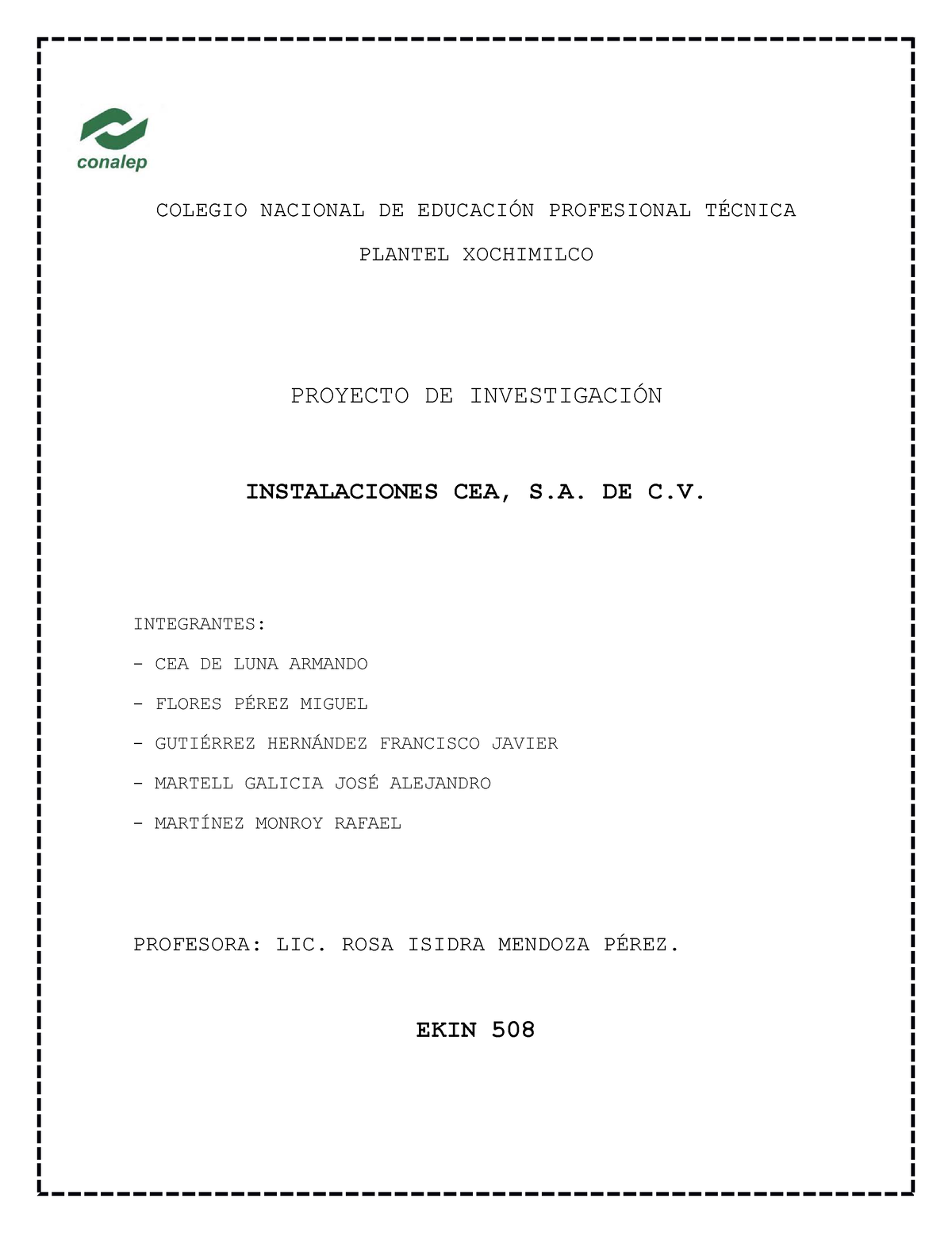 Colegio Nacional De Educación Profesional Técnic 2 Colegio Nacional De EducaciÓn Profesional 0210