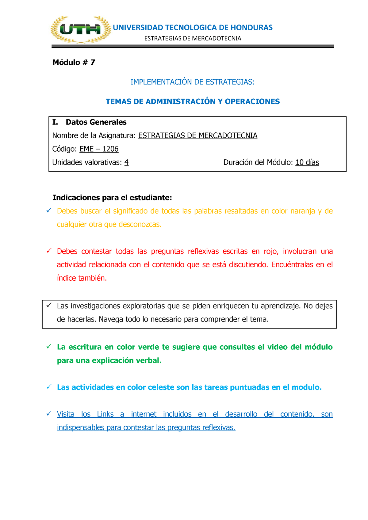 Modulo 7 -EST-MKT-2020-2 - ESTRATEGIAS DE MERCADOTECNIA MÛdulo # 7 ...