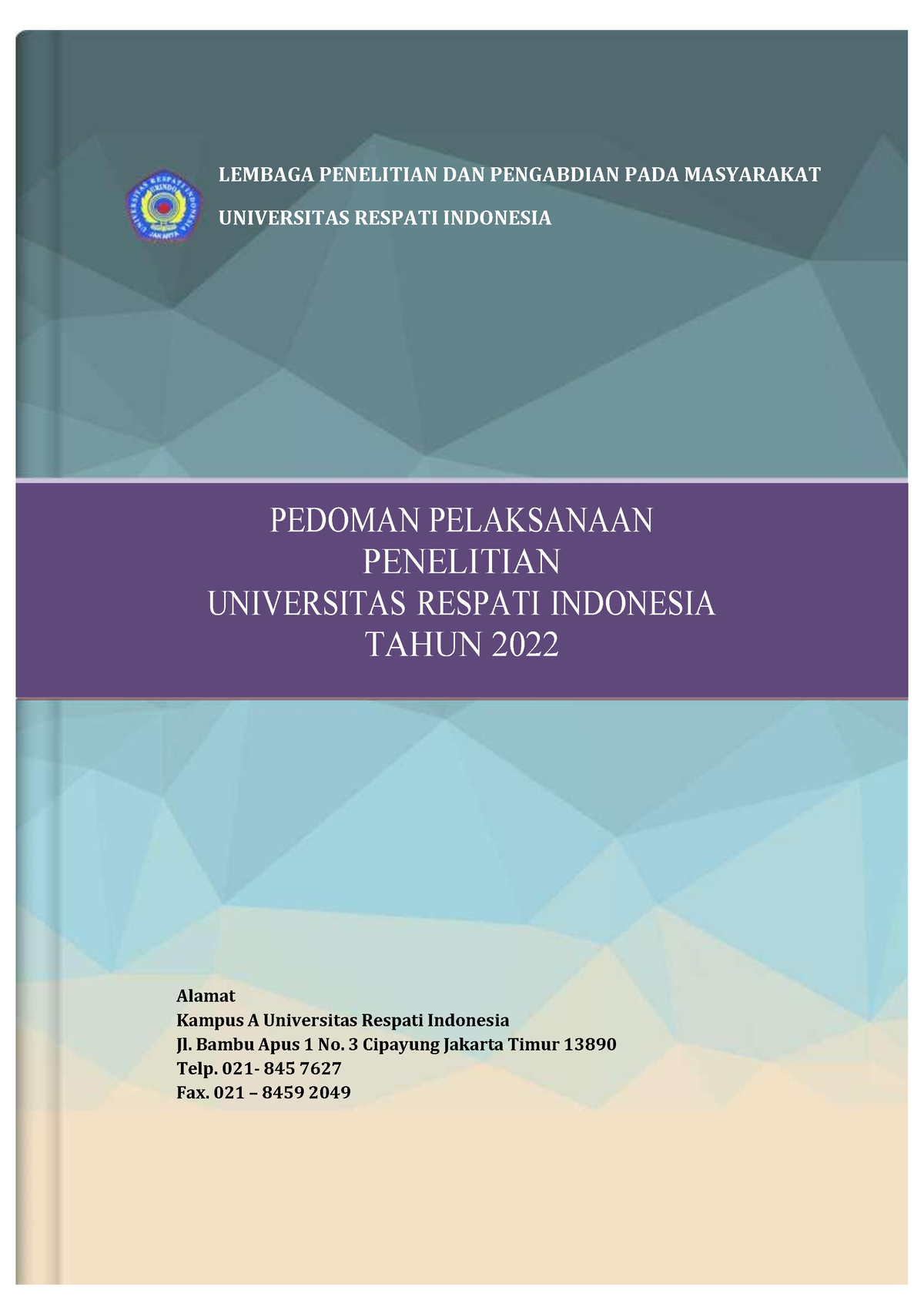 Buku Pedoman Penelitian Unsurya - LEMBAGA PENELITIAN DAN PENGABDIAN ...