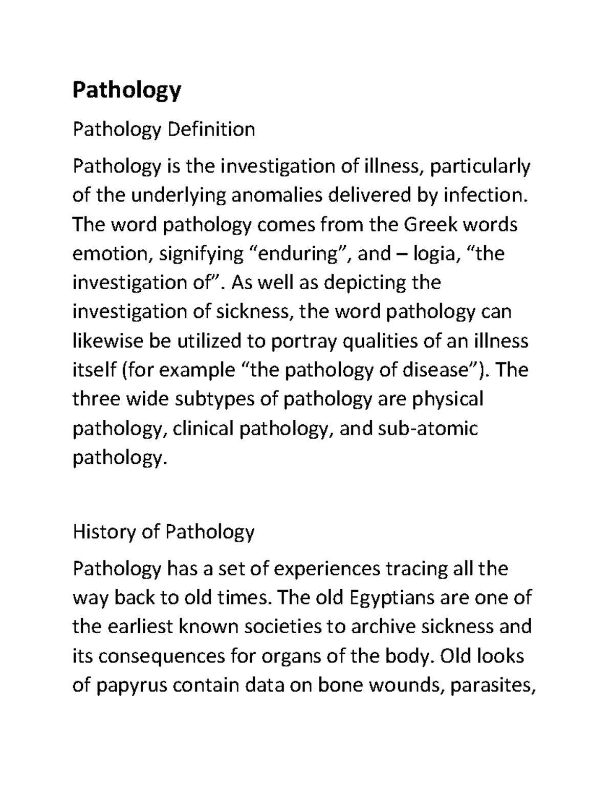 what-is-the-definition-of-pathology-youtube