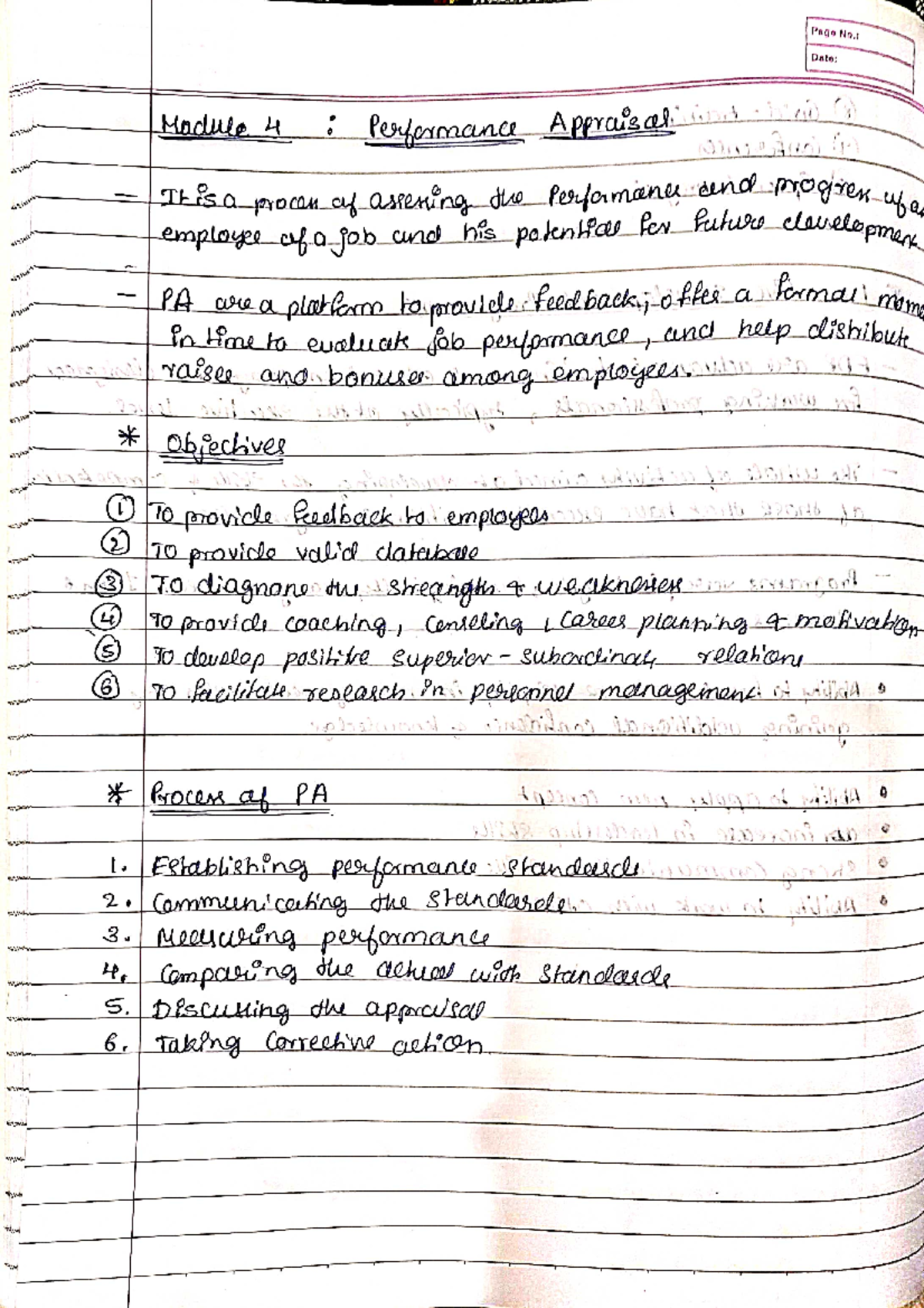 HCM module 4 - HUMAN CAPITAL MANAGEMENT - Page No.: Date: Module 4 ...