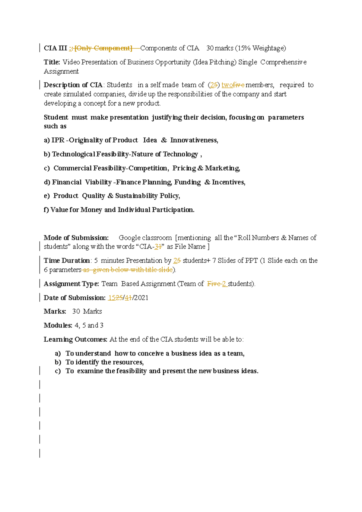 CIA III - Asynchronus assignments and Notes - CIA III ::[Only Component ...