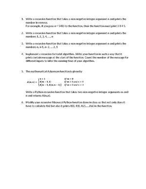 Topic 8 - notes - TOPIC 8 Recursion in Python Recursive Functions ...