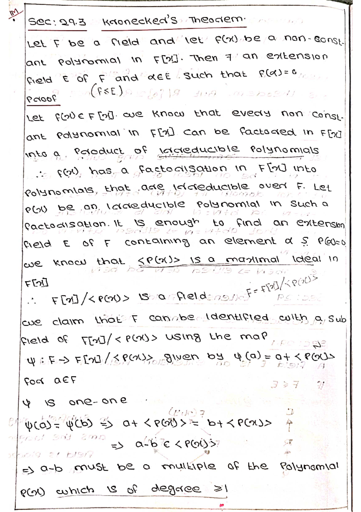 4 PRIME IDEALS, MAXIMAL IDEALS, THEOREMS, EXAMPLES etc. Msc. Maths