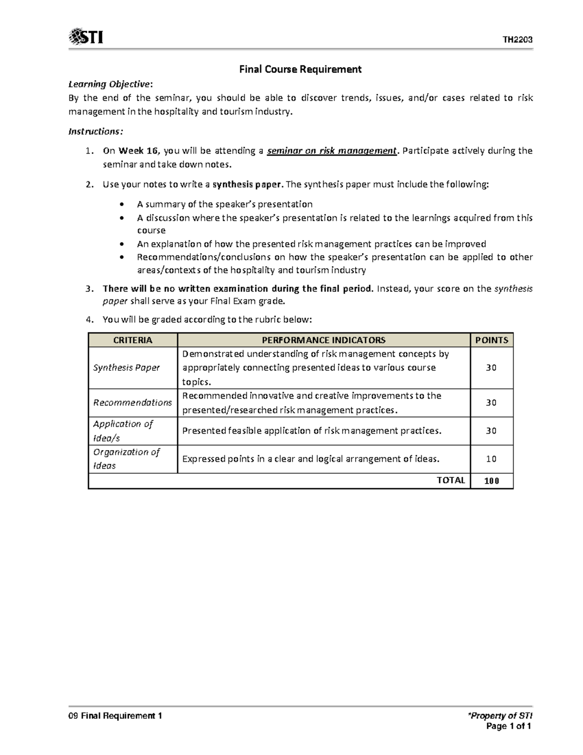 09 Final Requirement 1 - assignment - TH 09 Final Requirement 1 ...