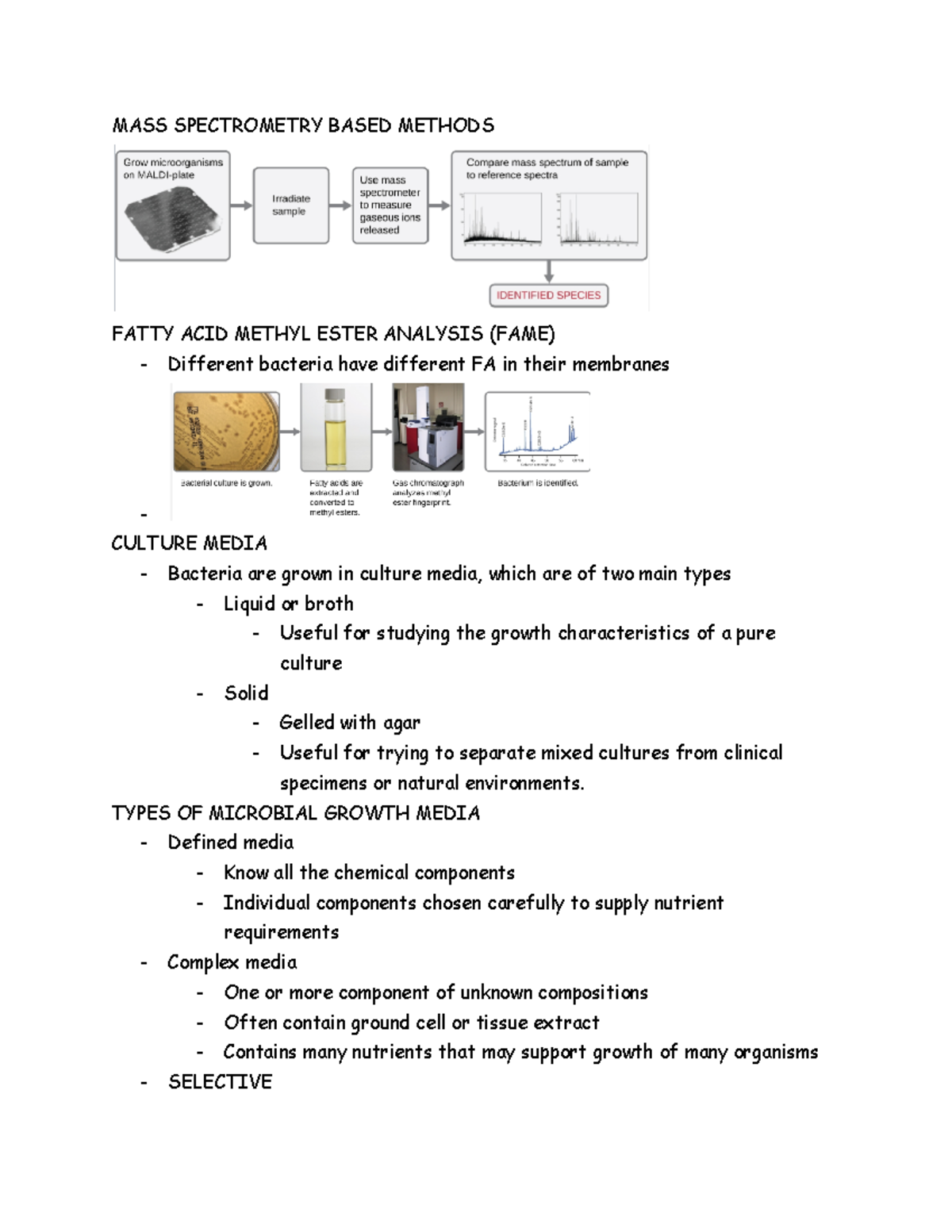 MASS Spectrometry Based Methods MASS SPECTROMETRY BASED METHODS FATTY ACID METHYL ESTER