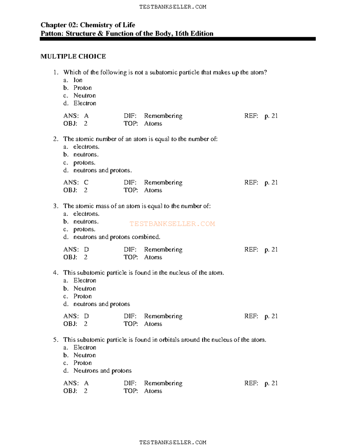 just-wanted-to-help-testbankseller-chapter-02-chemistry-of-life