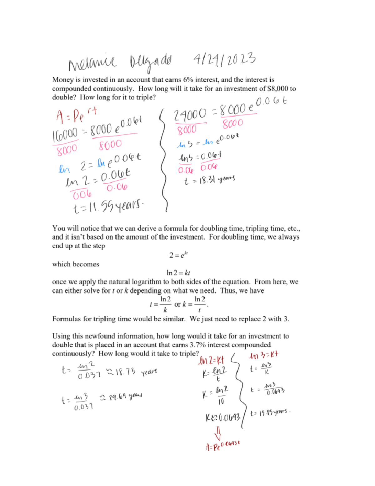 homework 3 5 applications of exponentials