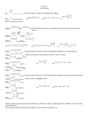 Calculus 1 Test 1 Review Part 2 Ma 1713 Studocu