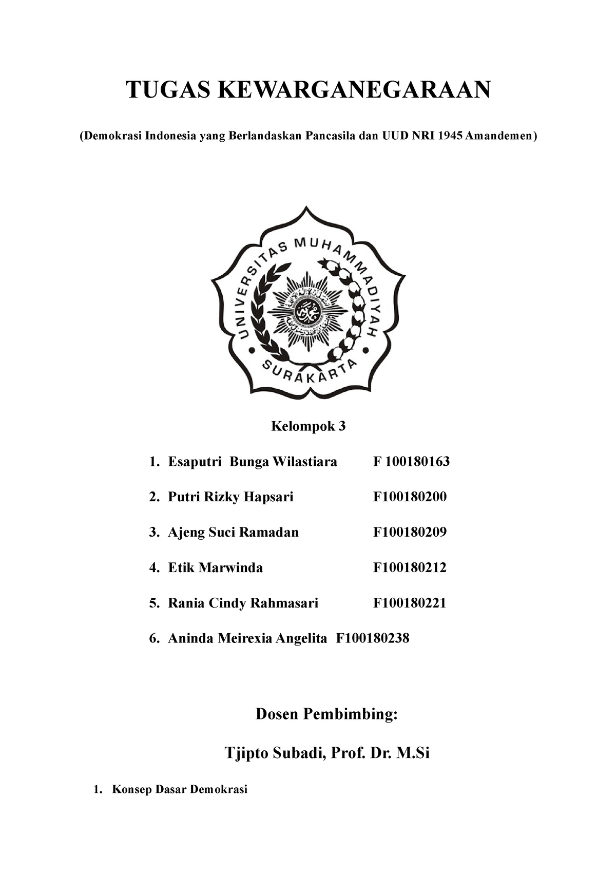 Tugas Kewarganegaraan Pertemuan 7 - TUGAS KEWARGANEGARAAN (Demokrasi ...