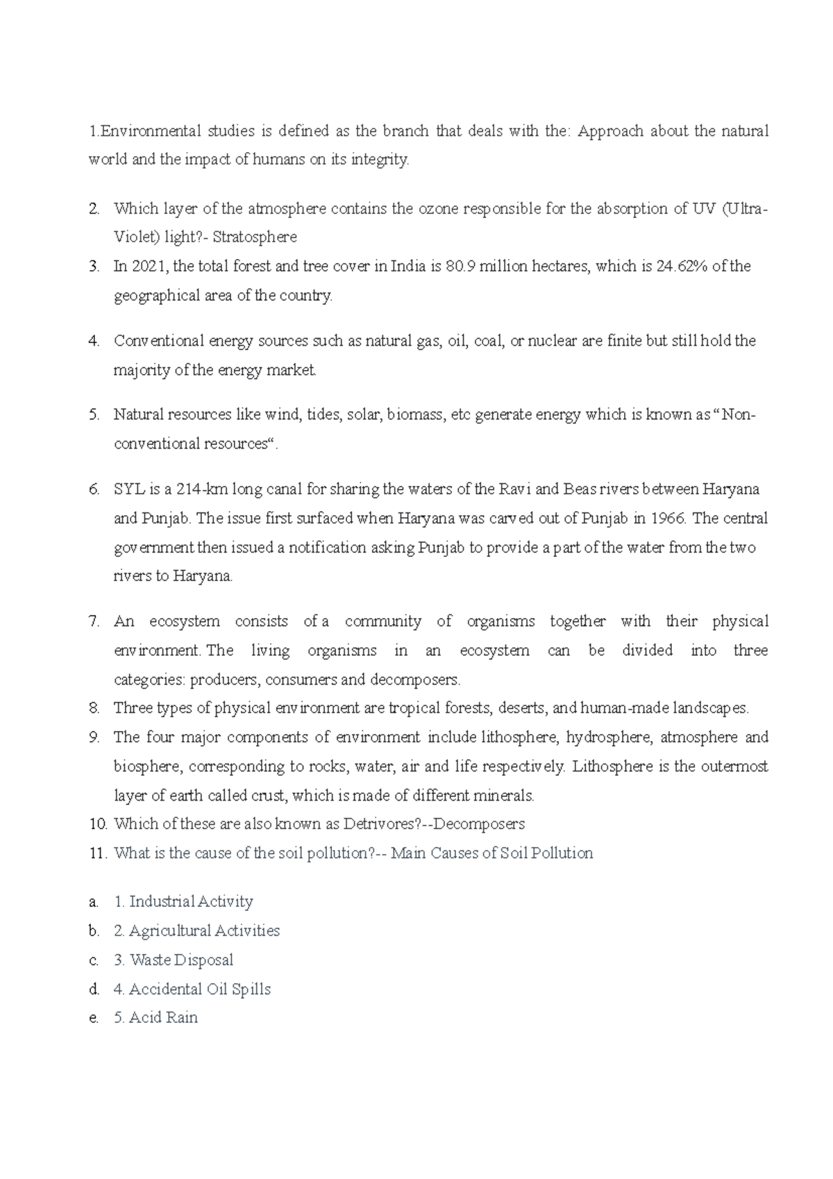 EVS facts2 Environmental Study Factual Notes 1 studies is defined