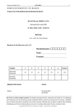 Test 1 Marz Winter 2019 2020 Fragen Studocu