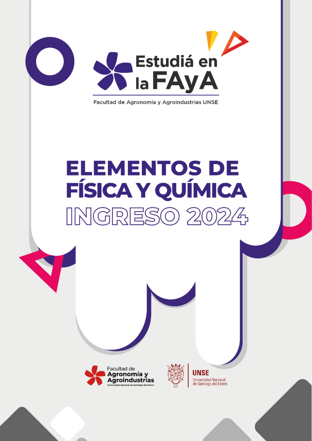 Cartilla - EFQ - Ingreso FAy A 2024 - UNIVERSIDAD NACIONAL DE SANTIAGO ...