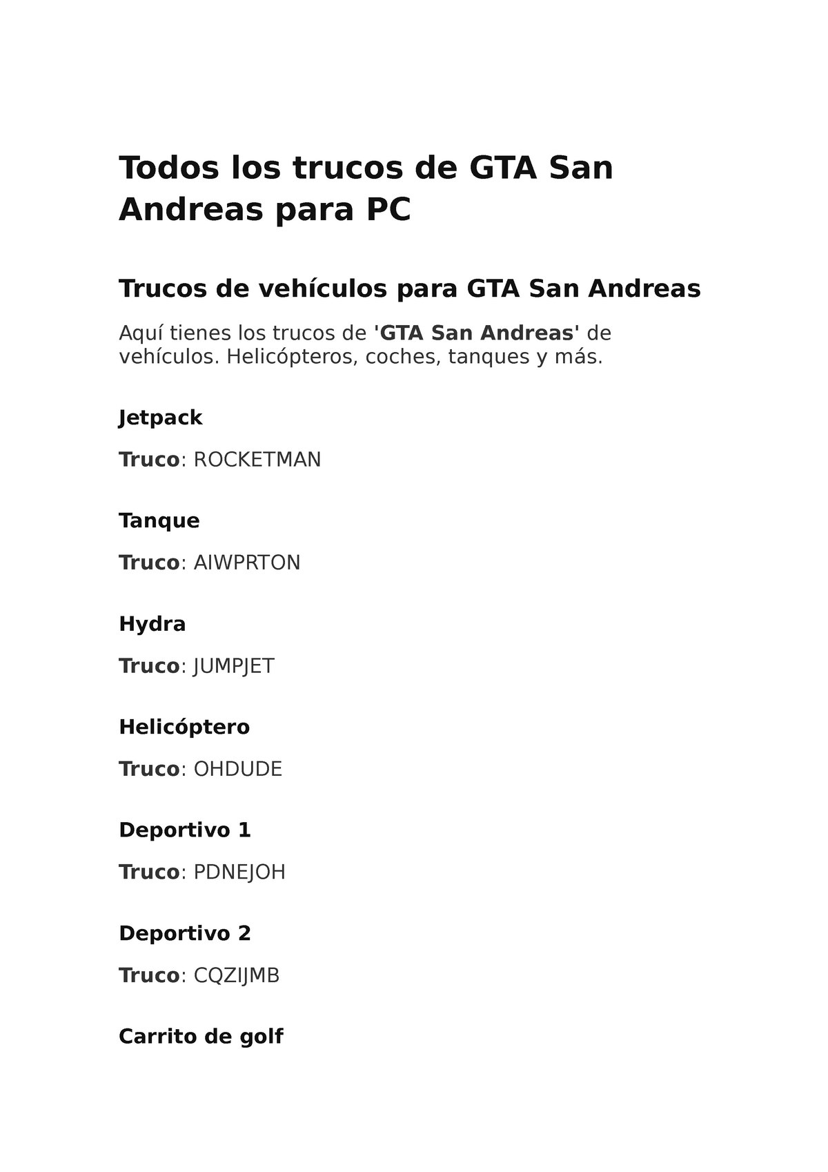 Gta San Andreas Los Mejores Trucos Para Pc Canal Gamer My Xxx Hot Girl 4832