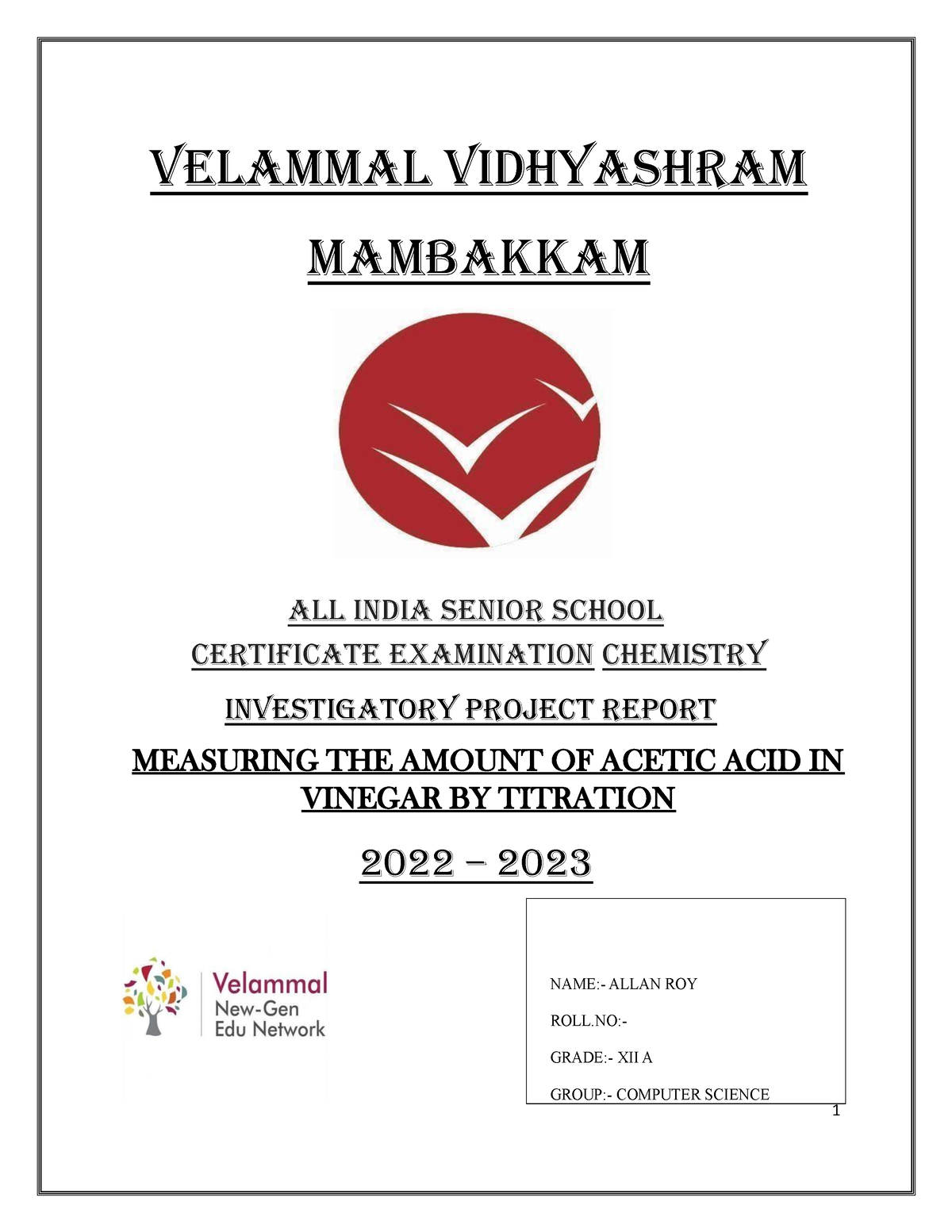 Phew 121 - adad - VELAMMAL VIDHYASHRAM MAMBAKKAM ALL INDIA SENIOR ...