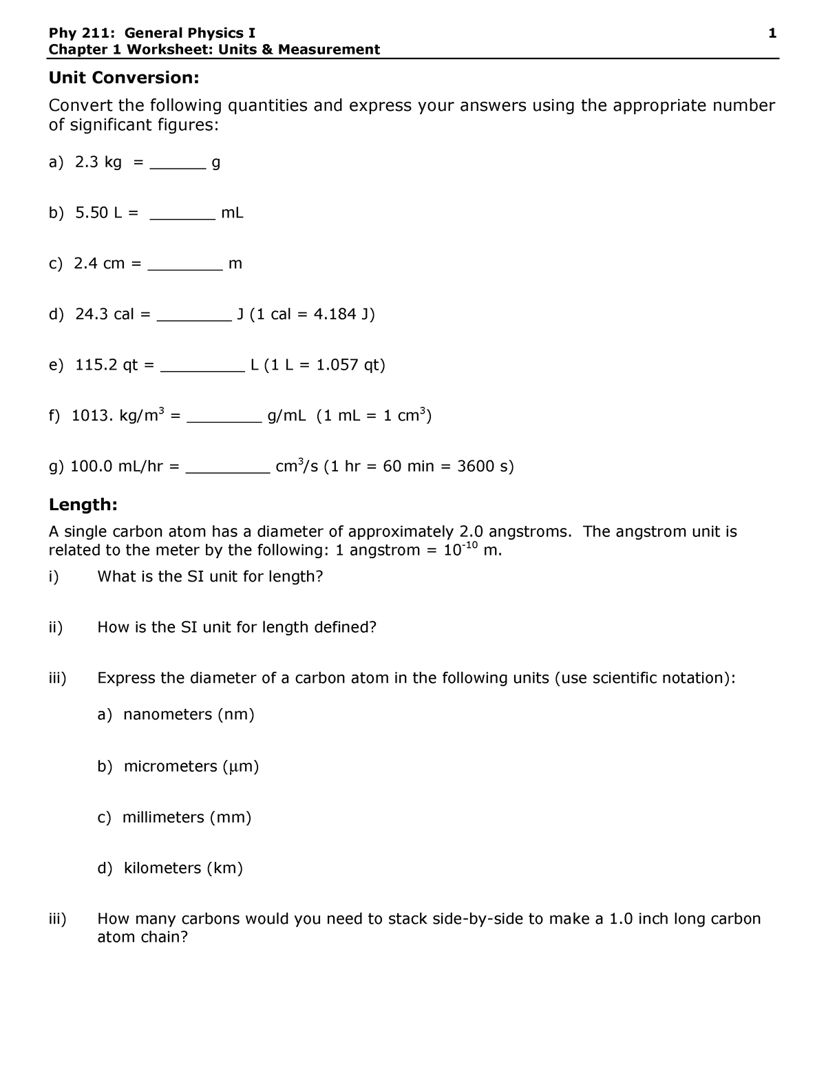 Ph211 CH01 worksheet-f06 - - Studocu