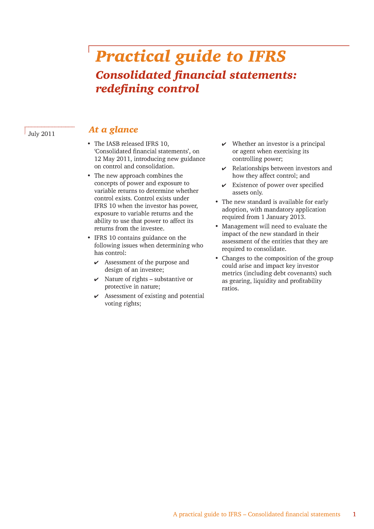 pwc financial statement presentation guide ifrs